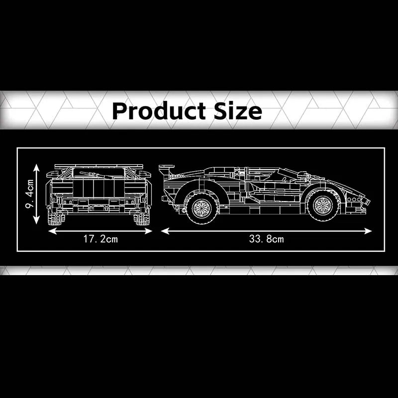 Mould King 10045 Lamborghini Countach - Jobrix