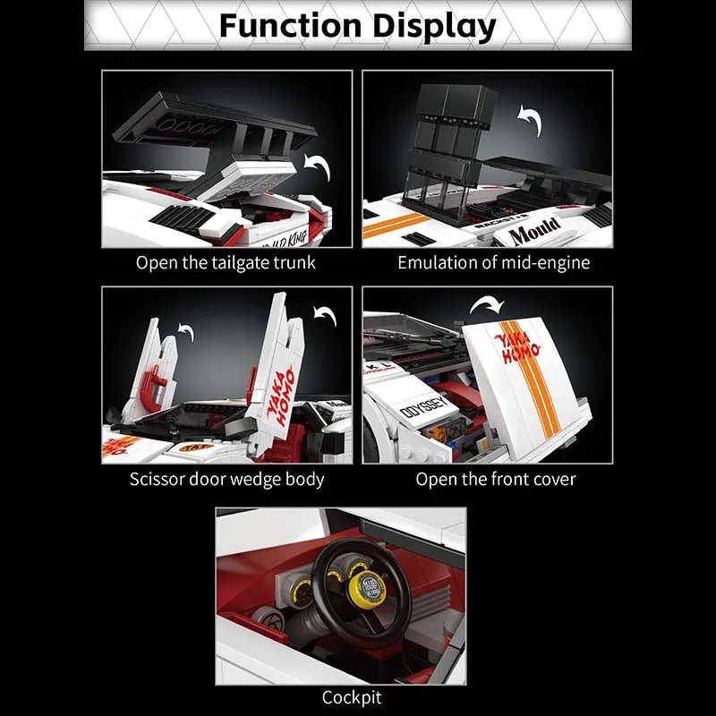 Mould King 10045 Lamborghini Countach - Jobrix