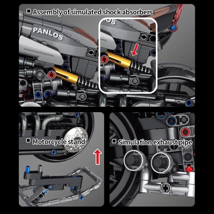 Panlos 672002 CHIC Block Motorbike - Jobrix