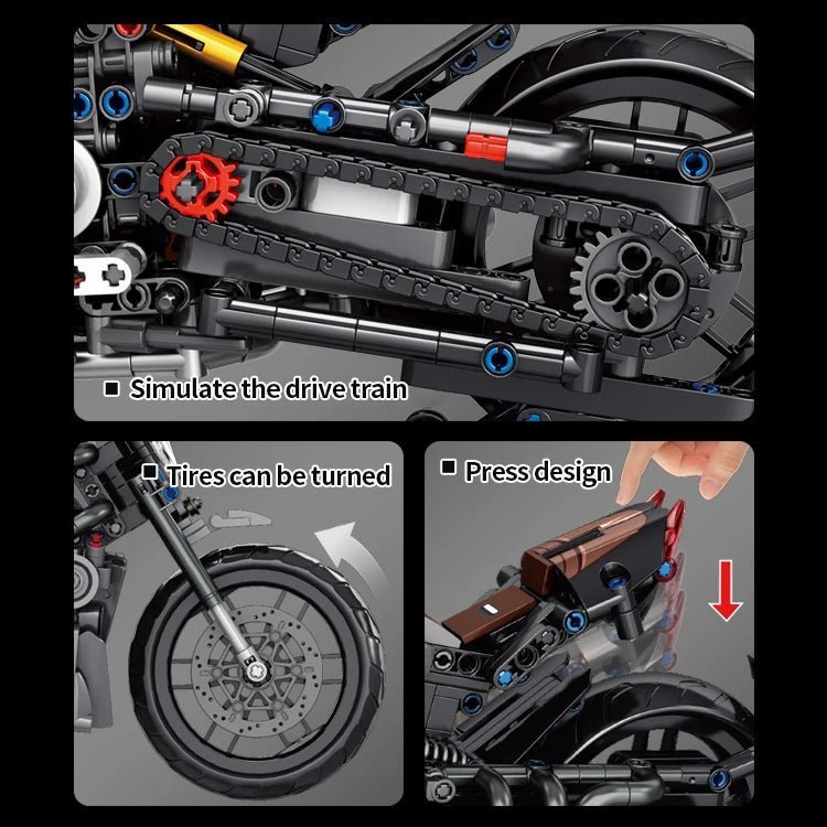 Panlos 672002 CHIC Block Motorbike - Jobrix