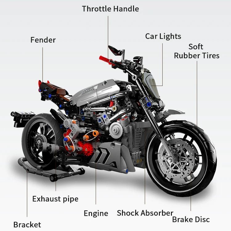 Panlos 672002 CHIC Block Motorbike - Jobrix