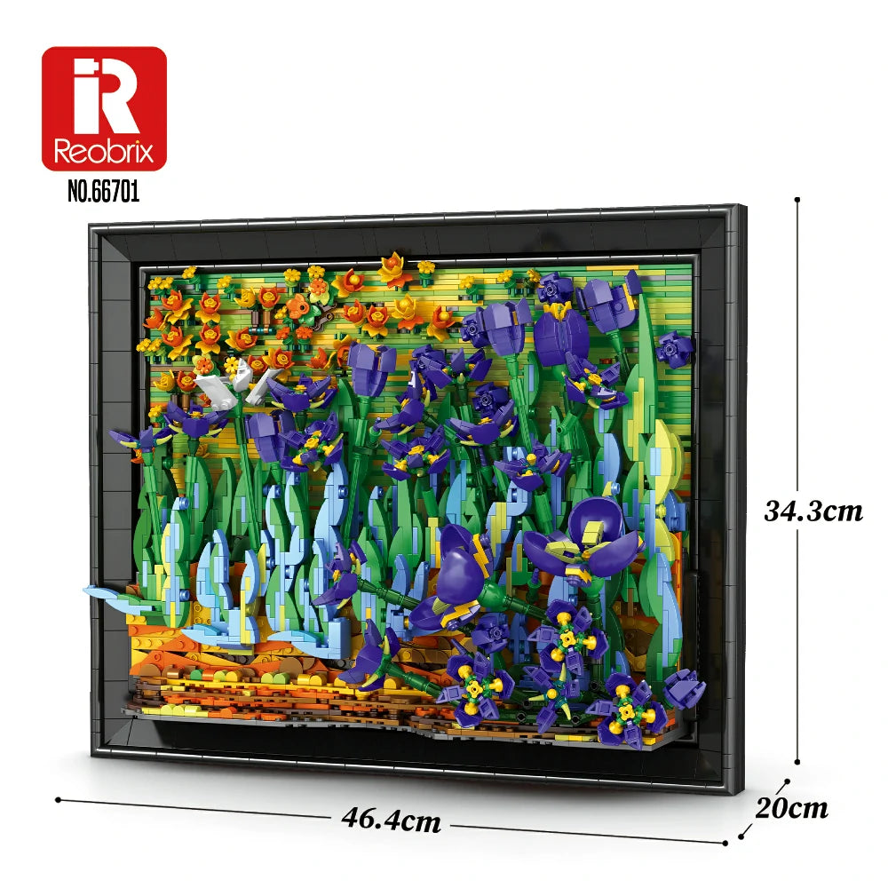 Reobrix 66701 | Wandbild Van Gogh "Schwertlilien"
