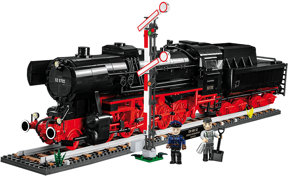COBI 6287 BR52 Dampflokomotive mit Signal Executive Edition - Jobrix