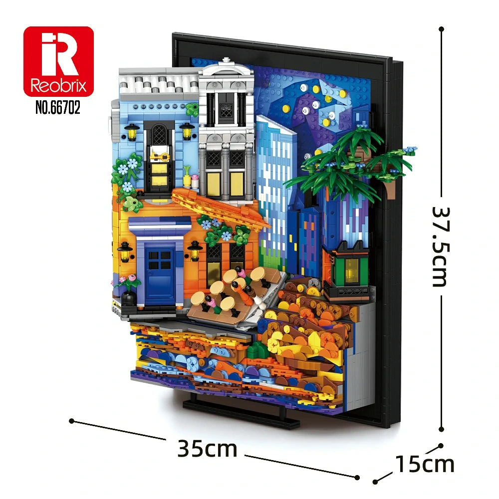 Reobrix 66702 | Wandbild Van Gogh "Caféterrasse am Abend"