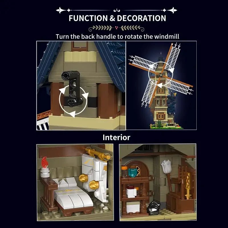 Mould King 10060 - Mittelalterliche Windmühle - Jobrix